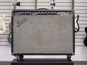 Vintage 1967 Fender Vibrolux Reverb Blackface 2x10 Combo Amp!