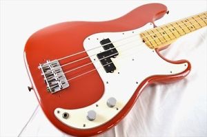 Fender USA PRECISION BASS 1980 Red Used Electric Bass Guitar Free Shipping