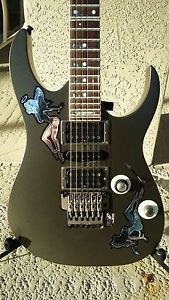 Ibanez RG series ELECTRIC GUITAR Glow in the dark frets Hi Low Tremolo soft case