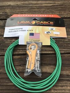 LAVA Cable GREEN Tightrope Solder-Free Pedal Board Kit - VERSION 2 (V2) PLUGS