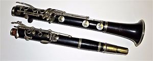 Vintage LP B Bussion Paris Wooden clarinet Boehm system