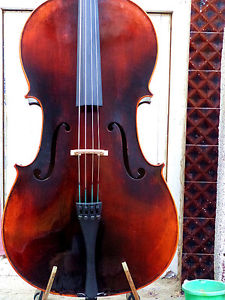 Cello 4/4 Size full Hand made instrument deep flamed maple back 0607