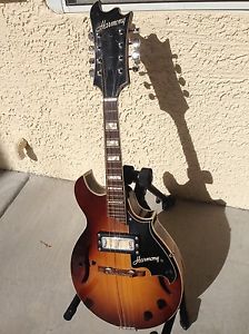 Vintage Harmony H35 Batwing Electric Mandolin Dearmond Pickup 1969