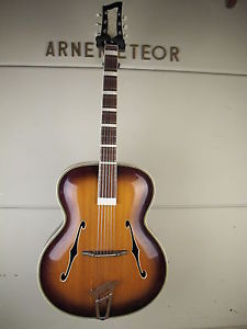 MAX ZIMMER MEISTERGITARRE für MIGMA, Vintage Jazzgitarre german carve (~Roger)