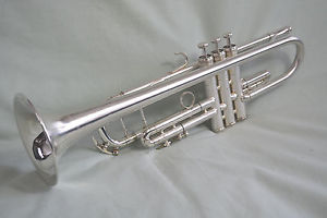2003 KING SILVER FLAIR 2055T SEMI-PRO Bb TRUMPET~CUSTOM BRUSHED FINISH~NEAR MINT