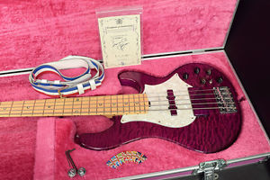 ESP 20th L'Anniversary Bardic See-through Purple 5-string Bass 2013 F/S Japan