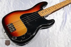 Fender USA 1976 PRECISION BASS 3TS Maple Used Electric Bass Guitar Free Shipping