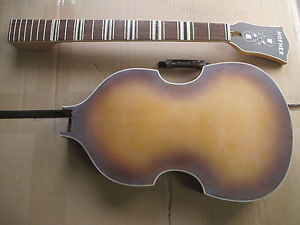 ♫ HÖFNER 1966 orig Parts DIY NOS 459 Violingitarre, Archtop vintage Jazzgitarre
