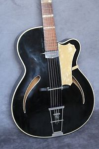 guitare de jazz HOPF avec micro