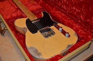 Fender Limited Custom Shop 52 Telecaster Relic 1 Piece Ash in Nocaster Blonde