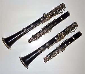 Beautiful Leblanc III Paris Made in France clarinets Pair A & Bb Full Boehm