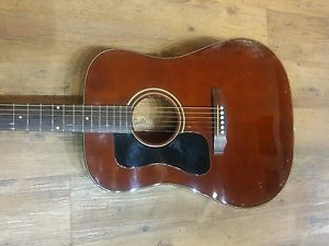 1985/6 Guild D-25 m Left handed with Fishman pickup electro acoustic Inc case