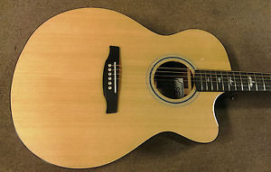 PRS SE Angelus A30E Natural 6-string Acoustic-Electric Guitar, Solid Spruce Top
