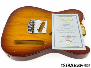 Fender Custom Shop Postmodern Relic Telecaster BODY+ HARDWARE Tele Tobaccoburst
