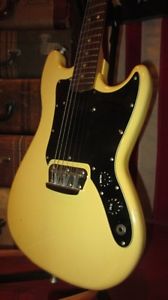 Vintage 1978 Fender Musimaster Electric Guitar White Plays & Sounds Great CLEAN!