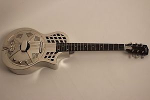 RESONATOR GUITAR JOHNSON JM-994 E chrome finish+Pickup (RRP 2017