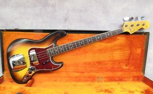 1966 FENDER JAZZ BASS -  SUNBURST - DOT & BOUND - ANDY BAXTER BASS