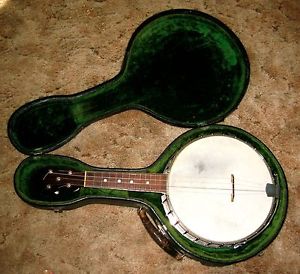 UKULELE BANJO "special order" "House of Stathopoulo" became Epiphone, orig. case