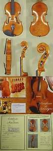 HANDmade 15.5" Maestro GLIGA VASILE Maple Wood FLAMED VIOLA