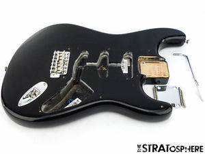 Vintage 56 USA Fender Strat BODY & HARDWARE Stratocaster NITRO Black SALE!