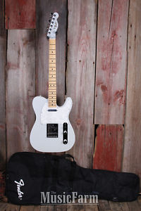 Fender® Special Edition Telecaster Electric Guitar Tele White Opal with Gig Bag