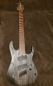 Ibanez Iron Label 7 string fanned fret guitar