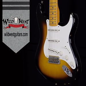 Fender Custom Shop 1957 Stratocaster Relic 2 Tone Sunburst Maple Board