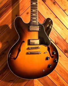 Gibson ES-335 TD SUNBURST 1982 SUPER FLAME NECK Electric Guitar Free Shipping