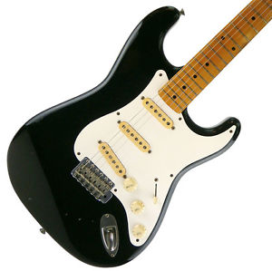 Fender Japan Vintage E Serial ST57-55 Black 1980s Electric Guitar