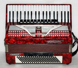 WELTMEISTER RAMONA 120 bass Piano Accordion Akkordeon  Excellent +++++
