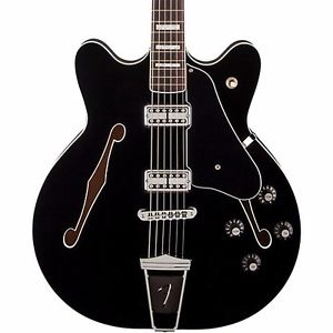 Fender Coronado II (black) *RARE* Semi-Hollow Electric Guitar