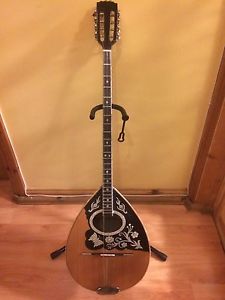 SIX STRINGS GREEK BOUZOUKI HAND MADE IN GREECE! STICKER INSIDE! VERY GOOD PRICE!