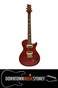 PRS Paul Reed Smith Single Cut Solid Body Electric Guitar Trans Red Finish 2006