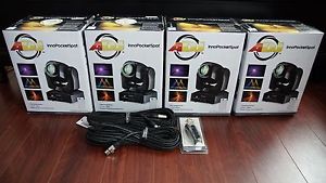 (4) Four American DJ Inno Pocket Spot LED Lights w/ ADJ Tough Bag ISPx4 Case