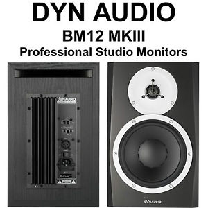 DYN AUDIO BM12MKIII 300w Active Studio Monitors Speaker Stands $100 Instant Off