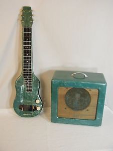 Vintage Magnatone Lap Steel & Amplifier Set