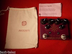 Analogman King of Tone Overdrive Pedal HIGH GAIN RED EARLY SERIAL V4 KOT PACKAGE