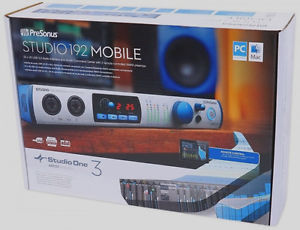 New! PreSonus Studio 192 Mobile USB Interface w/ Studio One 3 DAW Artist Version