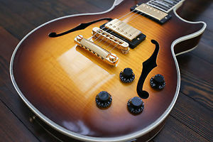 Gibson Les Paul Florentine Custom shop 2002 Flame Maple Tobacco Burst