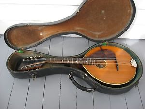 Excellent Vintage 1917 Gibson Alrite Army Navy style Mandolin and OHSC Rare