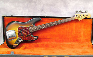 1965 FENDER JAZZ BASS -  L SERIES - SUNBURST - ANDY BAXTER BASS