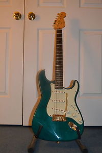 1998 Fender American Deluxe Stratocaster Teal Green Transparent - Closet Queen!