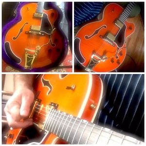 Japan Epiphone Elitist Chet Atkins Country Gentlemen Guitar in Gretsch Orange