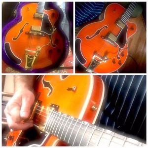 Japan Epiphone Elitist Chet Atkins Country Gentlemen Guitar in Gretsch Orange