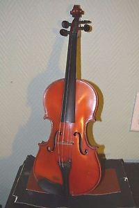 小提琴 old french 1/4 violin by JEROME THIBOUVILLE L AMY stamp inside MANSUY