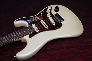 Fender American Elite Stratocaster Electric Guitar Olympic Pearl 030207