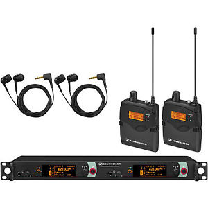 Details about  Sennheiser 2000 IEM2 Dual Channel In-Ear Monitor System w 2x Body