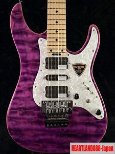 F/S SCHECTER SD-II-24-AL  -See Thru Purple-  Made In Japan #02767327
