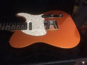 2012 G&L USA ASAT Classic CUSTOM Tangerine Metallic OHSC Ebony neck LOWER PRICE