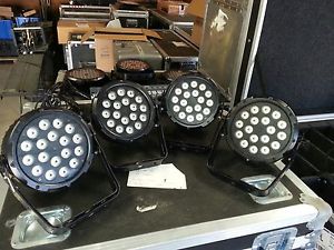 48 Chauvet Slim Par Pro TRI lights w/ custom road cases